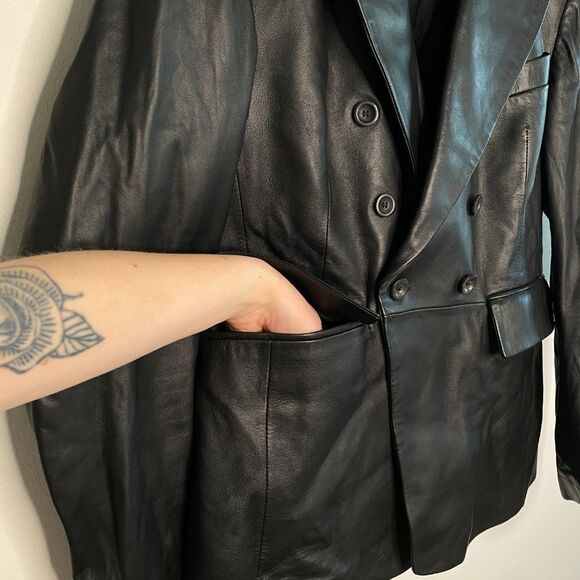 DESA Women's K13851 Black Leather Jacket | Size: L - Picture 11 of 13